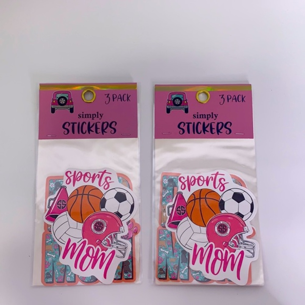 New (2) sets of 3 pls each stickers
